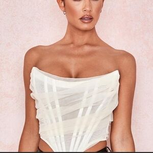 House of CB IVORY BONED CORSET Medium Melinda